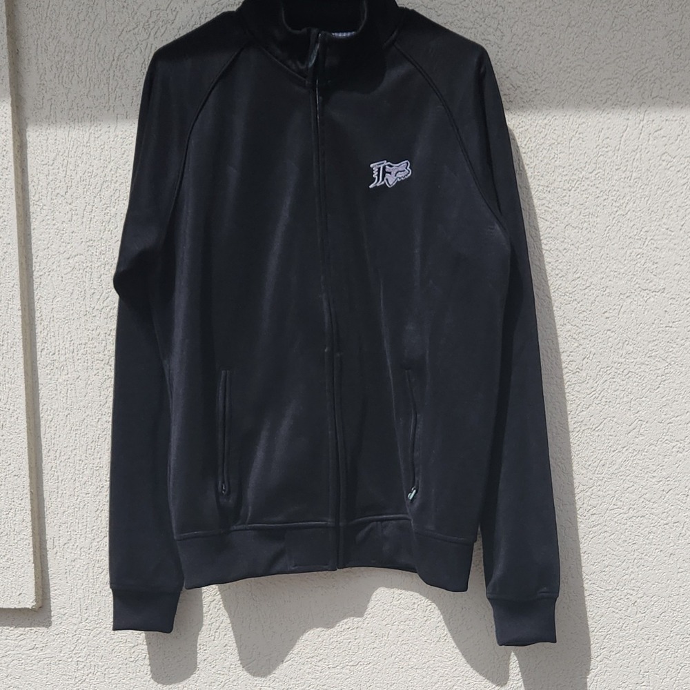 Fox RacingJacket Black Full-Zip Zipped Pockets Softshell Men L Biker
